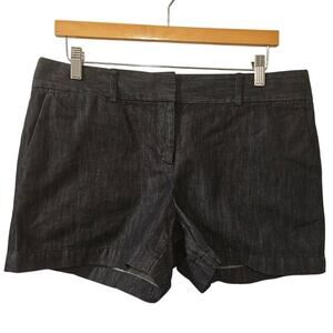 Ann Taylor LOFT Deep Navy‎ Heathered Chino Shorts Womens Size 8 NWT